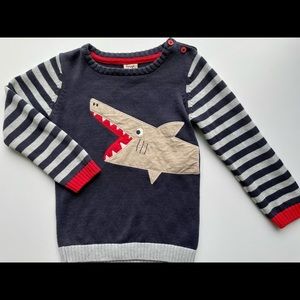 Frugi Organic Boys Navy Shark Sweater